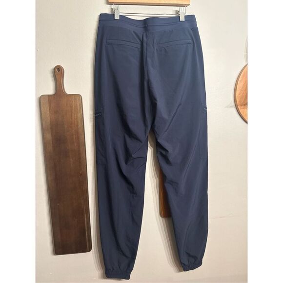 Athleta Blue Go Far Travel Venture Zip Pockets Jogger Pants Size 4T - Picture 3 of 7